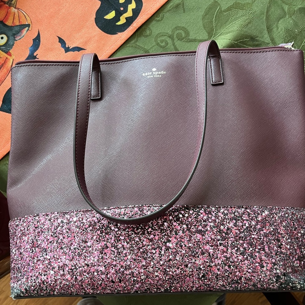 Kate spade shoulder bag with sparkles